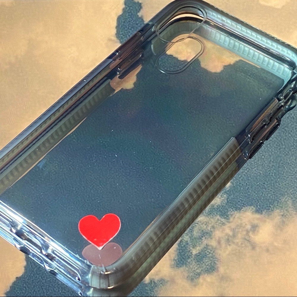 Clear Heart iPhone 10 Case